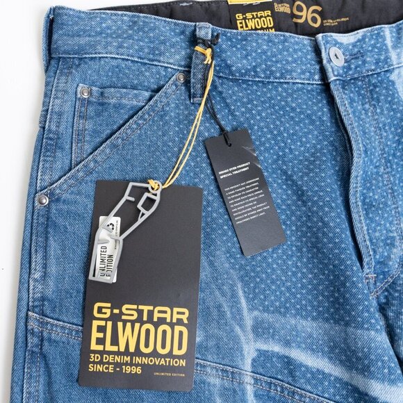 G-Star Elwood Jeans Limited Edition 3D Denim Dance Maxwell Vice Unisex 34x32 - Picture 5 of 16
